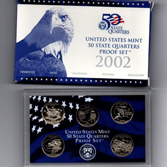 2002-S&P State Quarter Sets.... Uncirculated... In Original US Mint Packaging - Picture 1 of 4